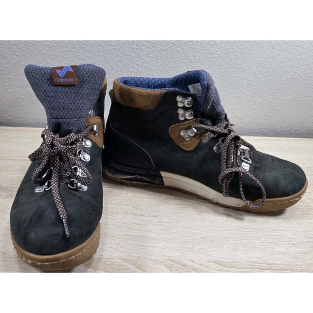 Forsake Patch Waterproof Hiking Boots Women's 8 Black‎ Brown Leather